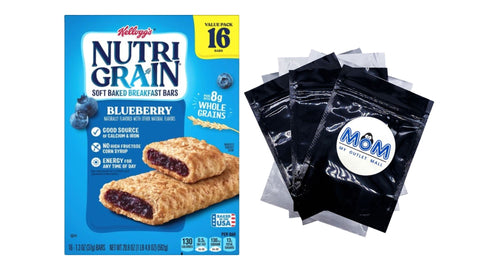 Nutri-Grain Blueberry Chewy Soft Baked Breakfast Bars, Ready-to-Eat - 1 pack - 16 Count - plus 3 My Outlet Mall Resealable Storage Pouches