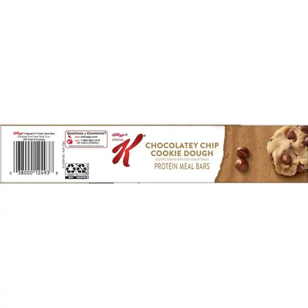 Chocolatey Chip Cookie Dough Chewy Protein Meal Bars Ready-to-Eat, 1 pack, 19 oz 12 count, plus 3 My Outlet Mall Resealable Storage Pouches