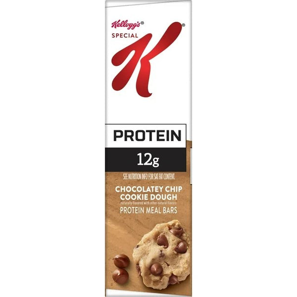 Chocolatey Chip Cookie Dough Chewy Protein Meal Bars Ready-to-Eat, 1 pack, 19 oz 12 count, plus 3 My Outlet Mall Resealable Storage Pouches