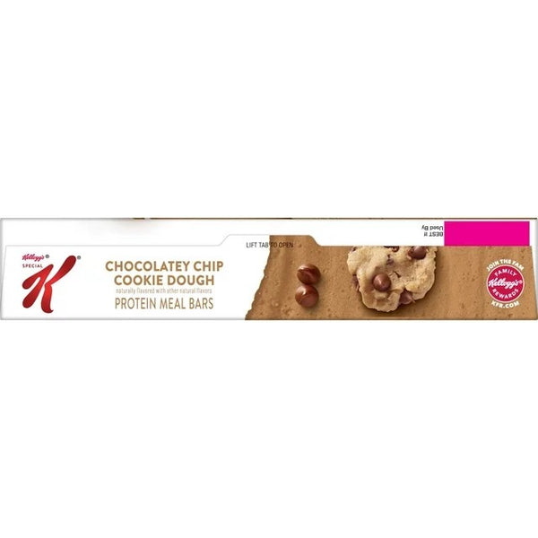 Chocolatey Chip Cookie Dough Chewy Protein Meal Bars Ready-to-Eat, 1 pack, 19 oz 12 count, plus 3 My Outlet Mall Resealable Storage Pouches