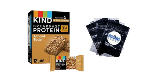 Breakfast Protein Bars Almond Butter, 1 Pack, 21.12 oz 12 count per pack, plus 3 My Outlet Mall Resealable Storage Pouches