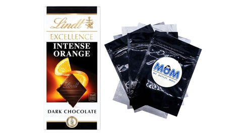 Excellence Intense Orange Dark Chocolate Candy Bar, 1 pack, 3.5 oz, plus 3 My Outlet Mall Resealable Storage Pouches