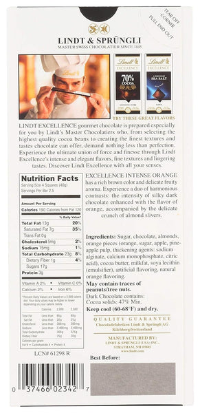 Excellence Intense Orange Dark Chocolate Candy Bar, 1 pack, 3.5 oz, plus 3 My Outlet Mall Resealable Storage Pouches