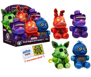 Funko Plushies Five Nights at Freddy's Special Delivery AR Collectible Plush (One Random) Neon Black Light Plushies and 2 My Outlet Mall Stickers