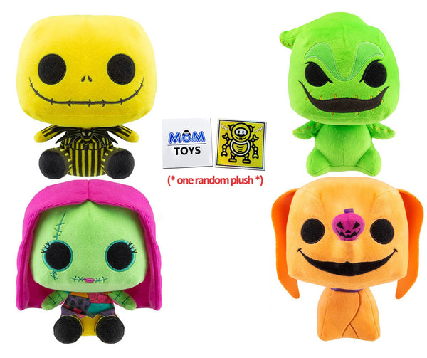 Funko Plushies Nightmare Before Christmas Blacklights Collectible Plush (One Random) Neon Plushies and 2 My Outlet Mall Stickers