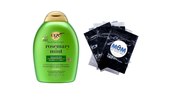 Clarifying Strength and Rosemary Mint Hair Shampoo - 1 pack - 13Fl oz per pack - plus 3 My Outlet Mall Resealable Storage Pouches