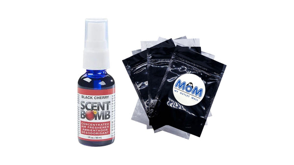 Black Cherry Scent Spray Air Freshener - 1 pack - 1 oz per pack - plus 3 My Outlet Mall Resealable Storage Pouches