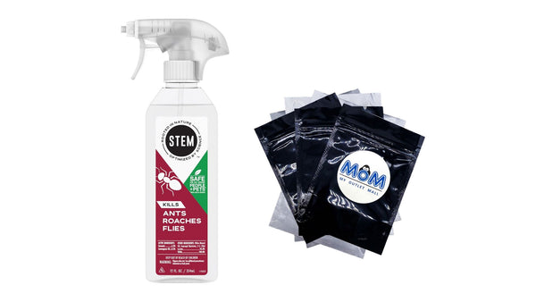Kills Indoor and Outdoor Ants Roaches and Flies Killer Bug Spray - 1 pack - 12 oz per pack - plus 3 My Outlet Mall Resealable Storage Pouches