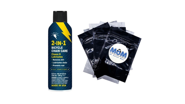 2-in-1 Bike Chain Care - 1 pack - 8 oz per pack - plus 3 My Outlet Mall Resealable Storage Pouches