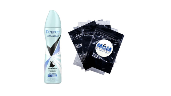 Ultra Clear Long Lasting Antiperspirant Deodorant Dry Spray, Pure Clean - 1 pack - 3.8 oz per pack - plus 3 My Outlet Mall Resealable Storage Pouches