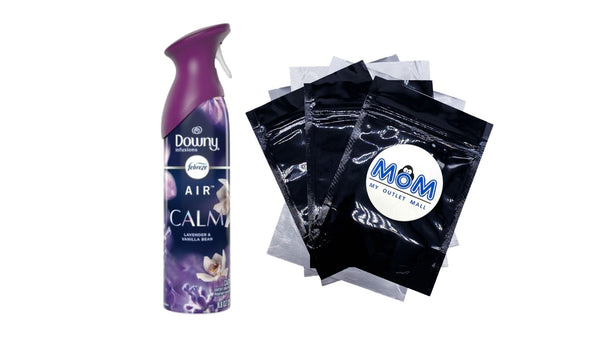 Air Freshener Spray, Odor-Fighting Room Spray, Downy Calm - 1 pack - 8.8 oz per pack - plus 3 My Outlet Mall Resealable Storage Pouches