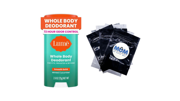 Whole Body Women’s Deodorant Smooth Solid Stick Aluminum-Free, Minted Cucumber - 1 pack - 2.6 oz per pack - plus 3 My Outlet Mall Resealable Storage Pouches