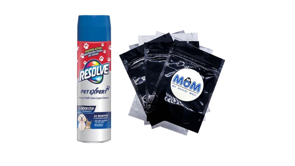 Pet High Traffic Carpet Stain Cleaner Solution and Odor Remover Foam - 1 pack - 22 oz per pack - plus 3 My Outlet Mall Resealable Storage Pouches