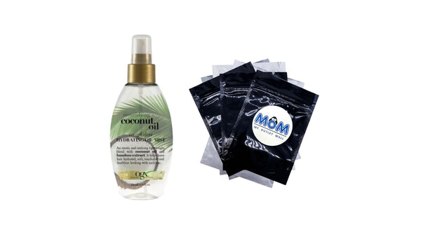 Nourishing + Coconut Oil Weightless Hydrating Oil Hair Mist, Leave-In Treatment - 1 pack - 4Fl oz per pack - plus 3 My Outlet Mall Resealable Storage Pouches