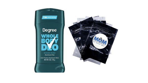 Men Whole Body Deodorant Stick for Men Ocean Rush Scent Aluminum Free - 1 pack - 3 oz per pack - plus 3 My Outlet Mall Resealable Storage Pouches