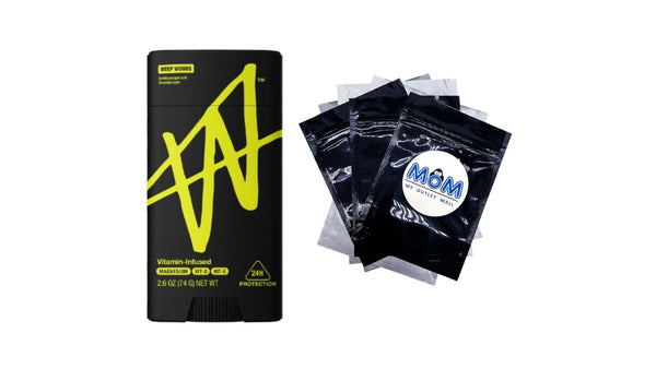 Jake Paul Men's Antiperspirant Deodorant Odor Blocking Sweat Defense Deep Woods - 1 pack - 2.6 oz per pack - plus 3 My Outlet Mall Resealable Storage Pouches