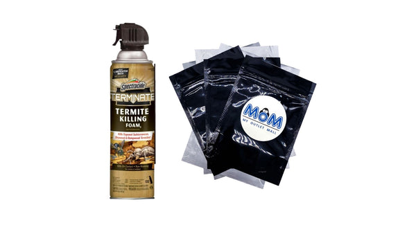 Termite Killing Foam Aerosol, for Indoor and Outdoor Use - 1 pack - 16 oz per pack - plus 3 My Outlet Mall Resealable Storage Pouches