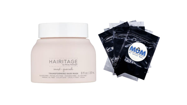 Mask-Querade Moisturizing Argan Oil Hair Mask with Aloe for Dry Damaged Hair + Anti Frizz, Color Safe - 1 pack - 8 oz per pack - plus 3 My Outlet Mall Resealable Storage Pouches
