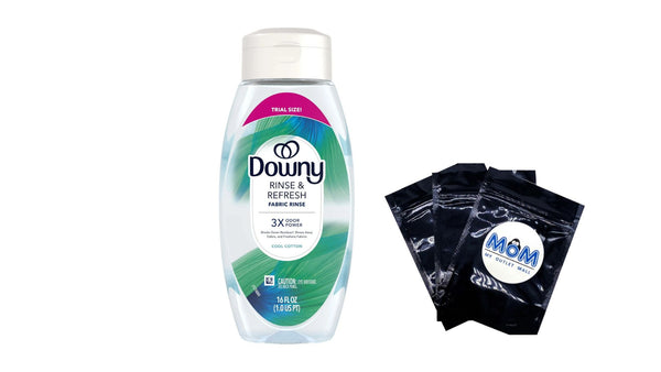 Rinse & Refresh Laundry Odor Remover and Fabric Softener, Cool Cotton -1 pack - 16 oz per pack - plus 3 My Outlet Mall Resealable Storage Pouches
