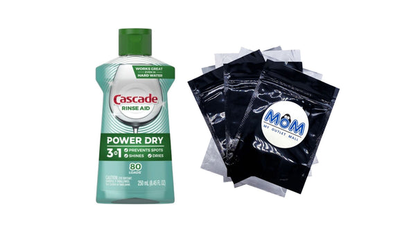 Platinum Power Dry Dishwasher Rinse Aid - 1 pack - 8.45 fl oz per pack - plus 3 My Outlet Mall Resealable Storage Pouches