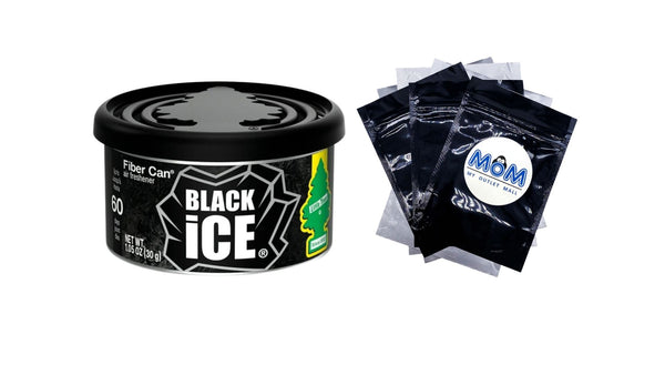 Air Freshener Fiber Can Black Ice - 1 pack - 1.05 oz per pack - plus 3 My Outlet Mall Resealable Storage Pouches