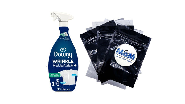 Wrinkle Releaser Spray, Fabric Refreshing and Odor Eliminating, Crisp Linen- 1 pack - 33.8 fl oz per pack - plus 3 My Outlet Mall Resealable Storage Pouches