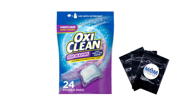 Odor Blasters Odor and Laundry Stain Remover Power Paks- 1 pack - 24 ct per pack - plus 3 My Outlet Mall Resealable Storage Pouches