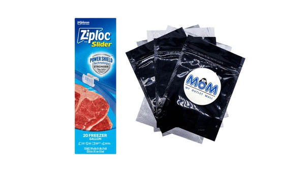 Brand Slider Freezer Bags with Power Shield Technology, Gallon - 1 pack - 20 Count - plus 3 My Outlet Mall Resealable Storage Pouches