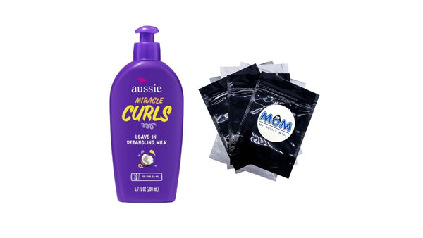 Miracle Curls Leave-in Detangling Milk, for Curly Hair Types Paraben Free - 1 pack - 6.7Fl oz per pack - plus 3 My Outlet Mall Resealable Storage Pouches