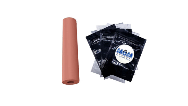 Pink Butcher Paper, 18" x 100' - 1 pack - plus 3 My Outlet Mall Resealable Storage Pouches