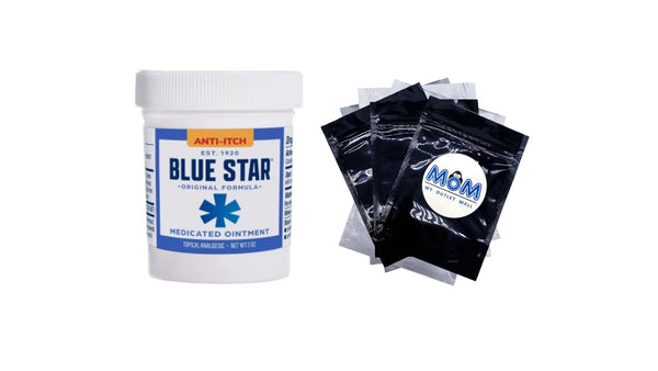 Anti-Itch Medicated Ointment, Hydrocortisone and Steroid-Free - 1 pack - 2 oz per pack - plus 3 My Outlet Mall Resealable Storage Pouches