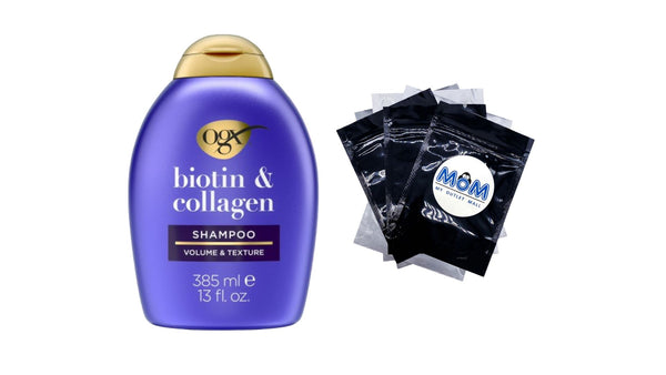 Thick and Full, Biotin and Collagen Volumizing Shampoo - 1 pack - 13Fl oz per pack - plus 3 My Outlet Mall Resealable Storage Pouches