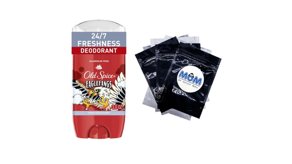Aluminum Free Deodorant for Men, Eaglefangs, Fresh Cloud Scent - 1 pack - 3 oz per pack - plus 3 My Outlet Mall Resealable Storage Pouches