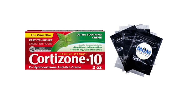 Maximum Strength 1% Hydrocortisone Ultra Moisturizing Anti-Itch Cream - 1 pack - 2 oz per pack - plus 3 My Outlet Mall Resealable Storage Pouches