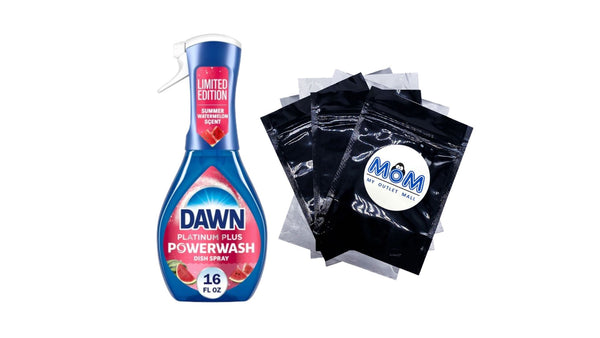 Powerwash Spray, Dish Soap, Dishwashing Liquid, Summer Watermelon - 1 pack - 18 fl oz per pack - plus 3 My Outlet Mall Resealable Storage Pouches