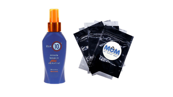 Miracle Leave-In Conditioner Plus Keratin - 1 pack - 4 oz per pack - plus 3 My Outlet Mall Resealable Storage Pouches