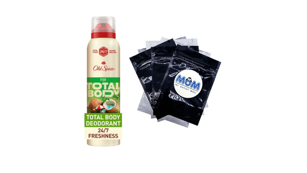 Whole Body Deodorant Spray, Aluminum Free Total Body Deodorant, Fiji Scent - 1 pack - 3 oz per pack - plus 3 My Outlet Mall Resealable Storage Pouches