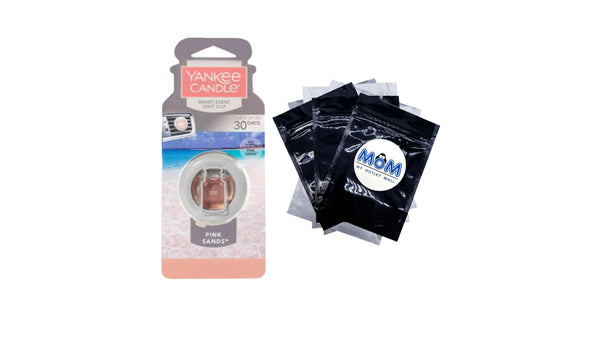 Smart Scent Pink Sands Vent Clip Air Freshener - 1 pack - plus 3 My Outlet Mall Resealable Storage Pouches