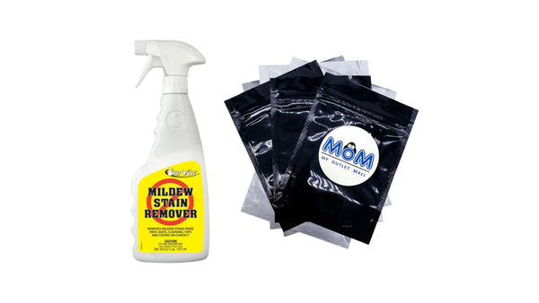 Professional-Grade Mold & Mildew Stain Remover + Cleaner - 1 pack - 16 oz per pack - plus 3 My Outlet Mall Resealable Storage Pouches