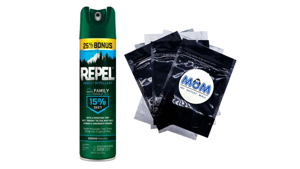Insect Repellent Scented Family Formula 15% Deet Aerosol - 1 pack - 8.125 oz per pack - plus 3 My Outlet Mall Resealable Storage Pouches
