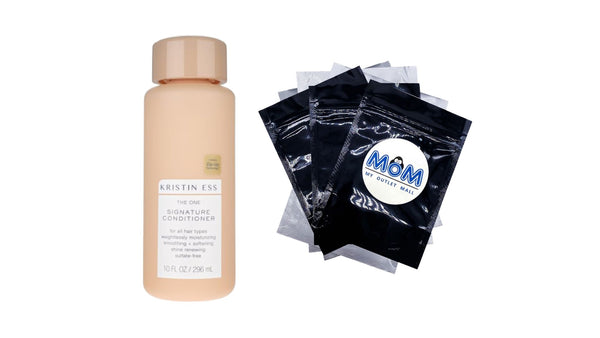 Hair One Signature Conditioner for Dry Damaged Hair, Moisturizes, Smooths + Softens Dry Hair, Sulfate Free + Color Safe - 1 pack - 10 oz per pack - plus 3 My Outlet Mall Resealable Storage Pouches
