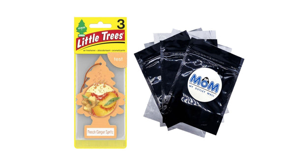 Air Freshener Peach Ginger Spritz Fragrance 3 count - 1 pack - plus 3 My Outlet Mall Resealable Storage Pouches