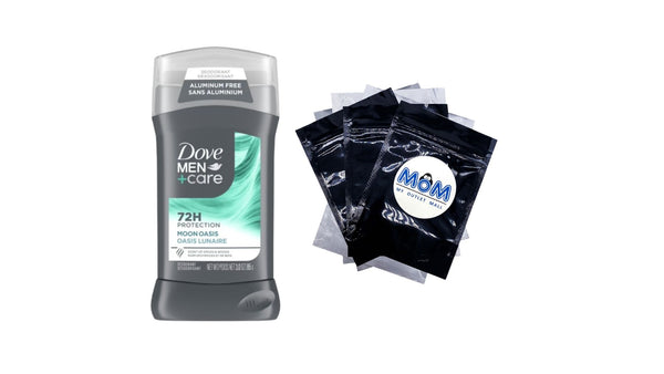 Men+Care Deodorant for Men Moon Oasis Aluminum-Free - 1 pack - 3 oz per pack - plus 3 My Outlet Mall Resealable Storage Pouches