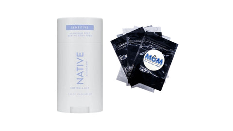 Deodorant Sensitive, Aluminum Free, Cotton & Lily - 1 pack - 2.65 oz per pack - plus 3 My Outlet Mall Resealable Storage Pouches
