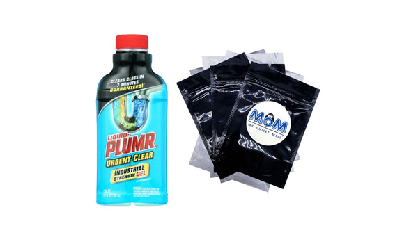 Industrial Strength Drain Clog Remover Gel, Urgent Clear - 1 pack - 17 fl oz per pack - plus 3 My Outlet Mall Resealable Storage Pouches