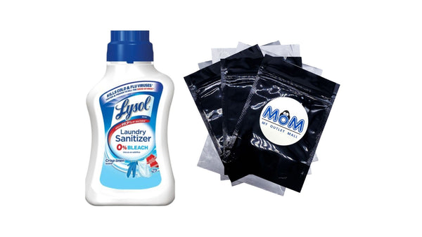 Laundry Sanitizer Additive, 0% Bleach, Crisp Linen - 1 pack - 41 oz per pack - plus 3 My Outlet Mall Resealable Storage Pouches
