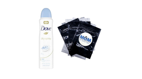 Dry Spray Antiperspirant Deodorant For Women Clear Minerals - 1 pack - 3.8 oz per pack - plus 3 My Outlet Mall Resealable Storage Pouches