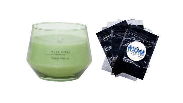 Candle Sage & Citrus Studio Collection Jar Candle - 1 pack - 10 oz per pack - plus 3 My Outlet Mall Resealable Storage Pouches