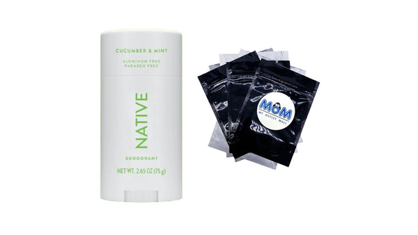 Deodorant, Aluminum Free, Cucumber & Mint, for Women and Men - 1 pack - 2.65 oz per pack - plus 3 My Outlet Mall Resealable Storage Pouches