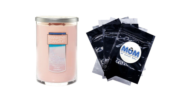 Candle Pink Sands Large 2 Wick Tumbler Candle - 1 pack - 22 oz per pack - plus 3 My Outlet Mall Resealable Storage Pouches